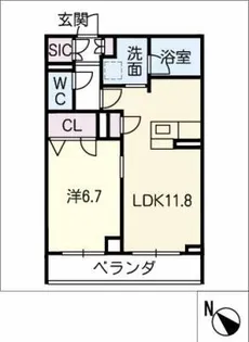 MOANA GRAND RESIDENCE【2階】の間取り