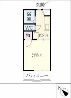 コーポいこいA【2階】の間取り