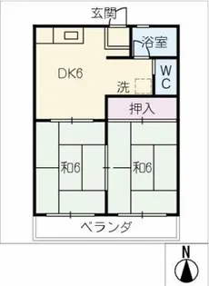 パークハイツいたくら【3階】の間取り