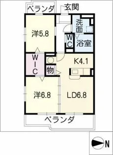 リヴェール・アンジュ【3階】の間取り