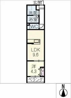 グランテラス今池【3階】の間取り