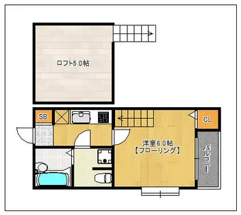 ピュア姪浜七番館【203号室】の間取り