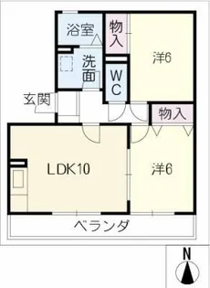 フレージュ シャパ C棟【3階】の間取り