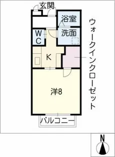 エテルノ極楽【2階】の間取り