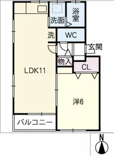 ハウス近藤【2階】の間取り