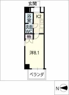 AMBER HOUSE【11階】の間取り