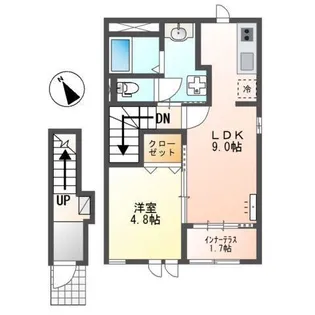 ハウゼ21II【2階】の間取り