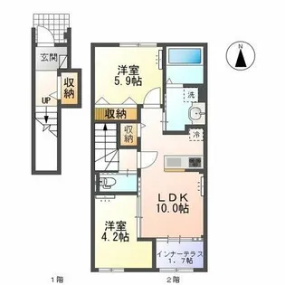 Richesse (リシェス)【2階】の間取り