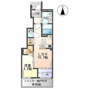 Richesse (リシェス)【1階】の間取り