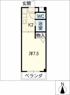 クレスト八事【3階】の間取り