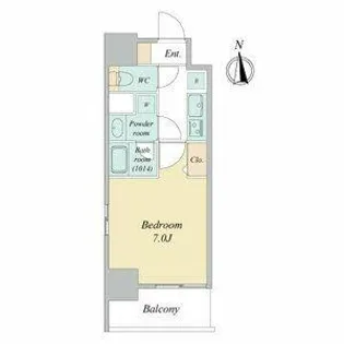 グランドゥール名駅西【8階】の間取り