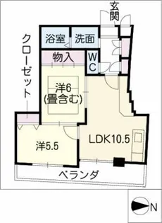 セシリオ原【4階】の間取り