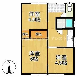 愛知県清須市西田中本城【一戸建】の間取り