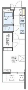 レオパレスユーザン【202号室】の間取り