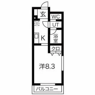 サンパティークK【3階】の間取り