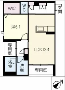 リボーンKKR【1階】の間取り