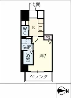 HILLS SAKURAMACHI【4階】の間取り