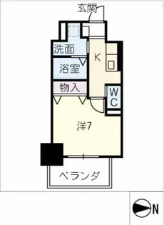 HILLS SAKURAMACHI【9階】の間取り