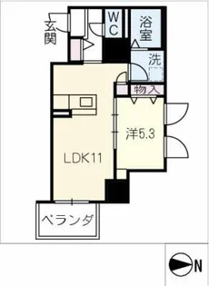 HILLS SAKURAMACHI【4階】の間取り