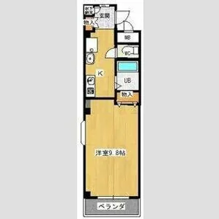 アレグリーアNISHINODAI【206号室】の間取り