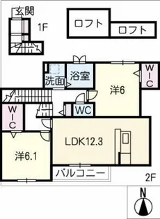 LUMIUS Nord【2階】の間取り