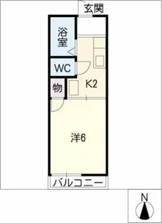 カーナK&K【2階】の間取り