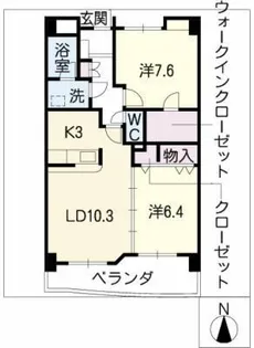 レルシール【3階】の間取り