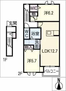 T´sフローラ【2階】の間取り