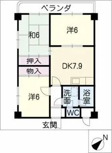 サリテールモリ【4階】の間取り