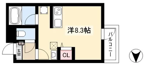 SuccessⅥ【302号室】の間取り