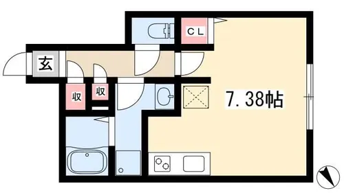 Branche葵【0403号室】の間取り