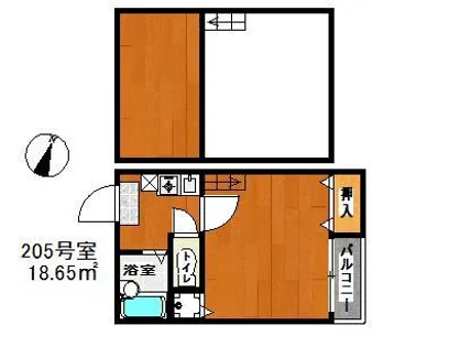 tomon potion【2階】の間取り