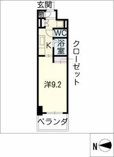 HF久屋大通レジデンス【4階】の間取り