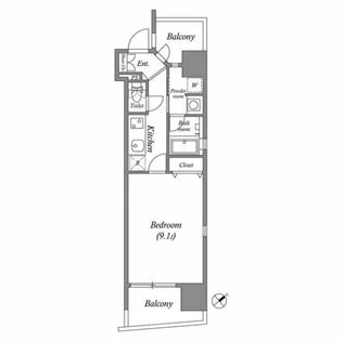 千種アヴァンギャルドプレイス【5階】の間取り