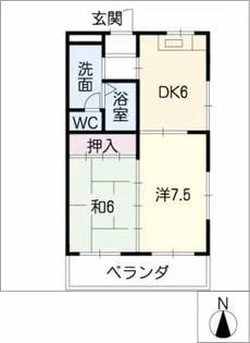 エステート瑞穂【3階】の間取り