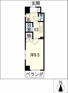 サン畑江【6階】の間取り