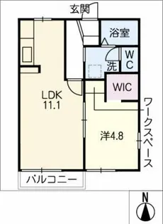 フェニックス弥生【2階】の間取り
