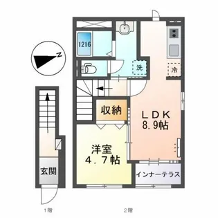 RH 柳川【2階】の間取り