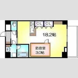 セントフィオーレ松葉【5階】の間取り