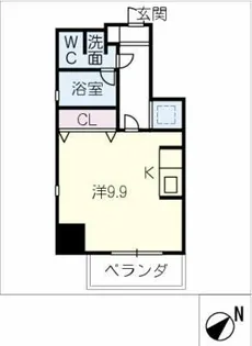 カサプラティーノ名古屋ノルテ【3階】の間取り