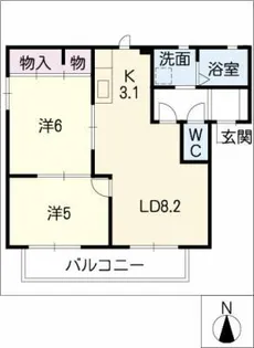 カサグランデⅠ【1階】の間取り