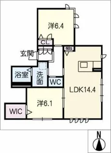 メゾン・ド・スリジェ瑞穂公園【1階】の間取り