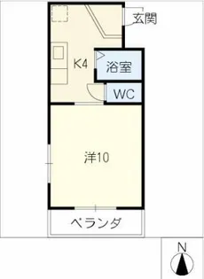 メゾンハーベスト【3階】の間取り