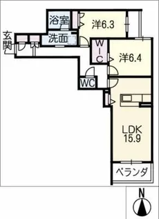 シャーメゾンステージ豊橋【3階】の間取り