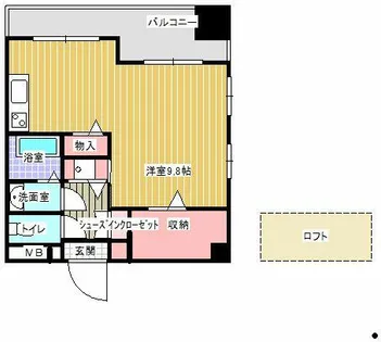 セントラルポート【503号室】の間取り