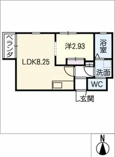 プランベイム幅下 North【3階】の間取り