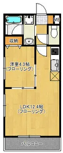 ブランシェ舞松原【102号室】の間取り