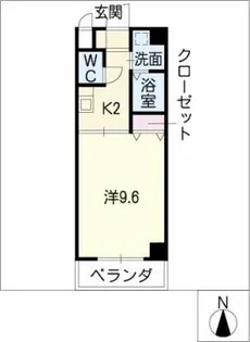 元八事壱風館【3階】の間取り
