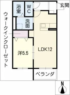 グランシャリオ【2階】の間取り