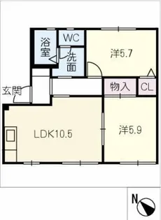 フォーレス森林公園 B棟【1階】の間取り